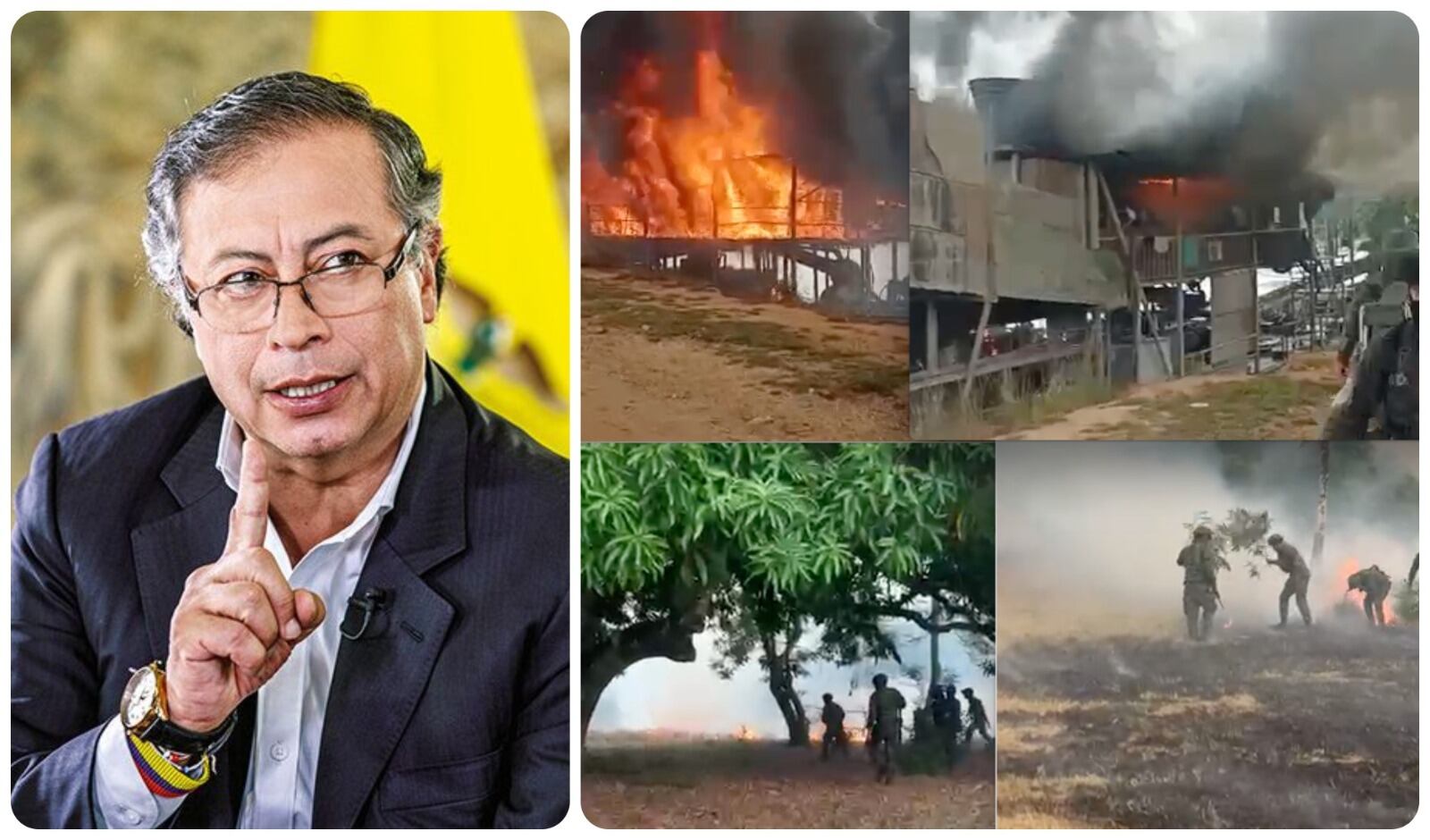 Presidente Petro y violencia impuesta por el Clan del Golfo en el Bajo Cauca antioqueño.