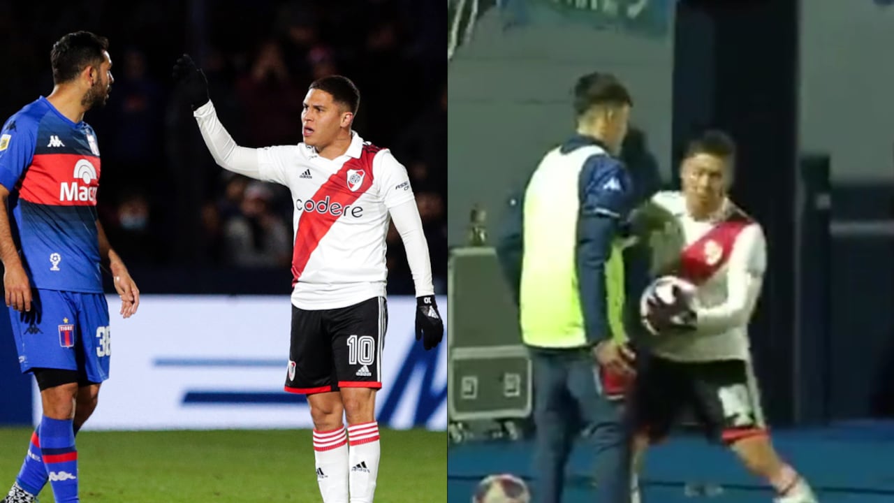 El colombiano estuvo presente en el empate de River con Tigre.
