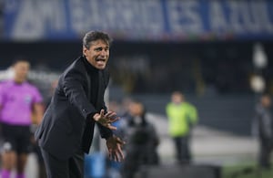 Bogotá. Abril 28 de 2026. Millonarios FC enfrenta a São Paulo FC, por encuentro válido de la Conmebol Sudamericana 2026, en la fecha 3 de la fase de grupos del grupo C, en el Estadio Nemesio Camacho El Campín. (Colprensa - Cristian Bayona).