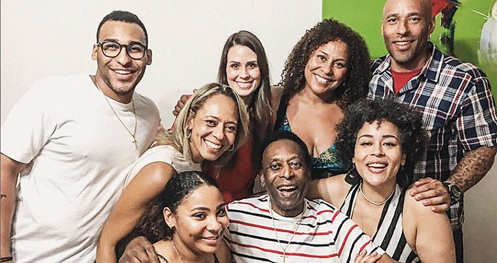 El rey Pelé tenía una familia numerosa. 