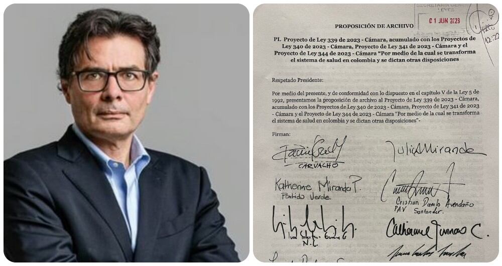 Alejandro Gaviria y la proposición de archivo de la reforma a la salud.