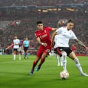 Darwin Núñez y Luis Díaz se enfrentaron en cuartos de final de Champions este año