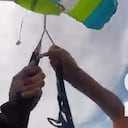 Aterradora falla de un paracaidas en el aire