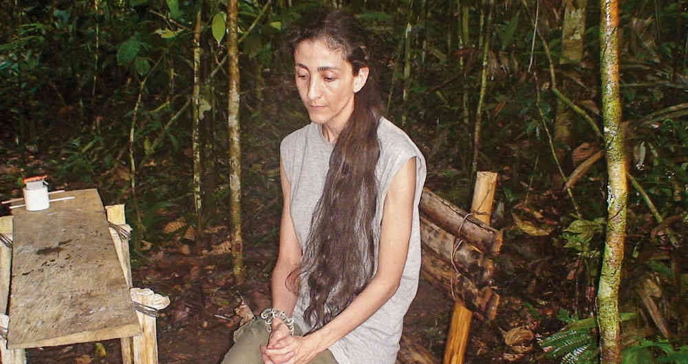 Íngrid Betancourt, cuando enviaron las pruebas de supervivencia.