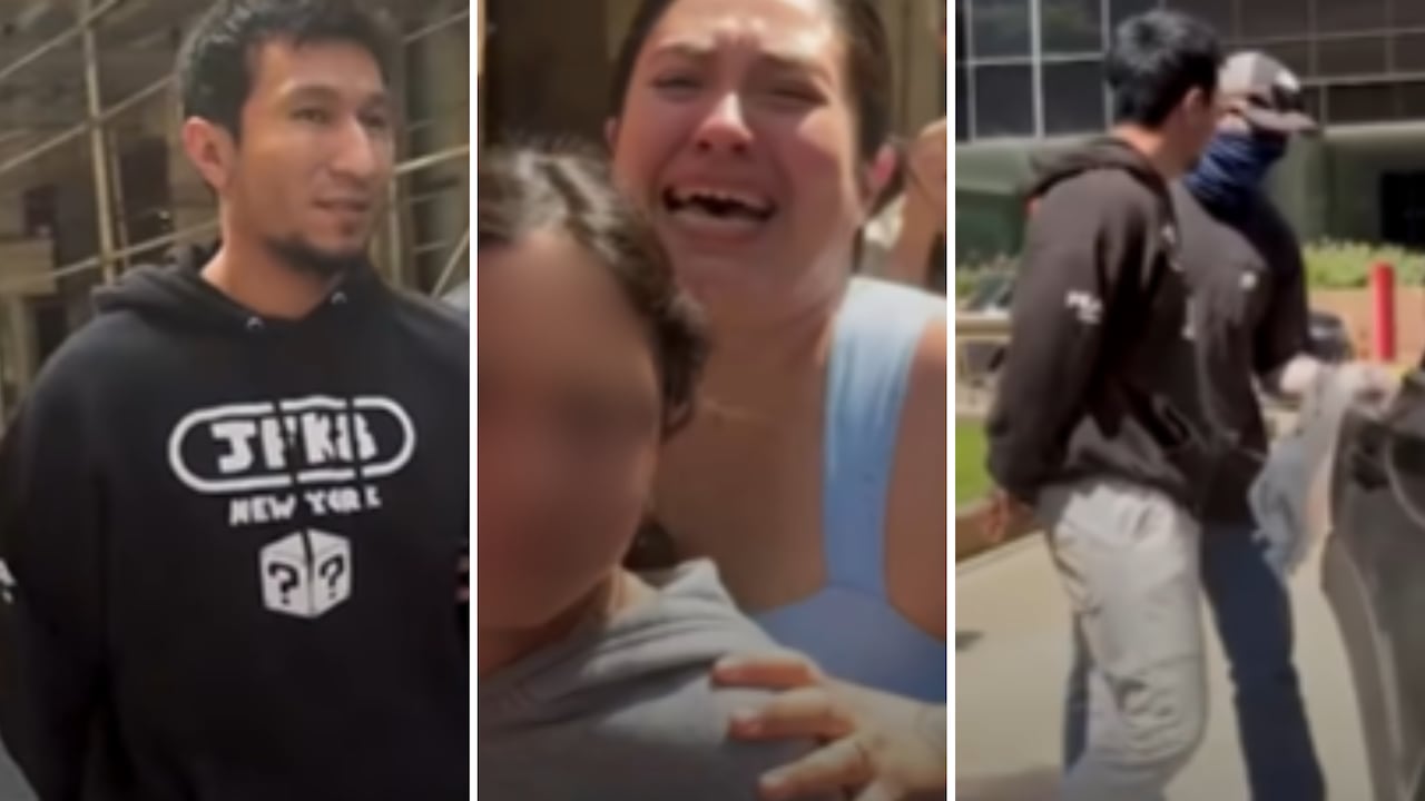 El colombiano fue detenido delante de su esposa y su hija.