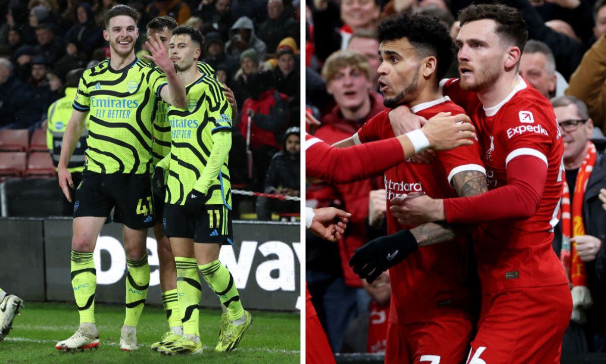 Arsenal le mete presión al Liverpool.