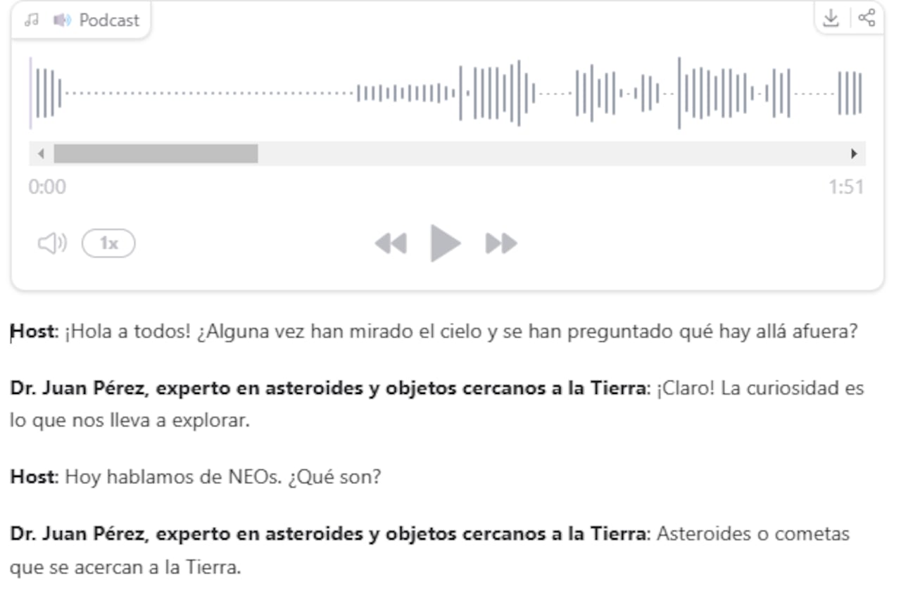 Open NotebookLM no solo crea podcasts, sino que permite hacer preguntas específicas sobre el contenido, ideal para resúmenes o investigaciones.