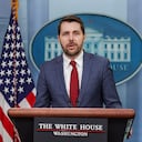 WASHINGTON, DC - MAY 31: Brian Deese, Director of the National Economic Council, speaks at the daily press briefing at the White House on May 31, 2022 in Washington, DC. Deese spoke on the Biden administration's plan to combat the record high inflation. (Photo by Kevin Dietsch/Getty Images)
