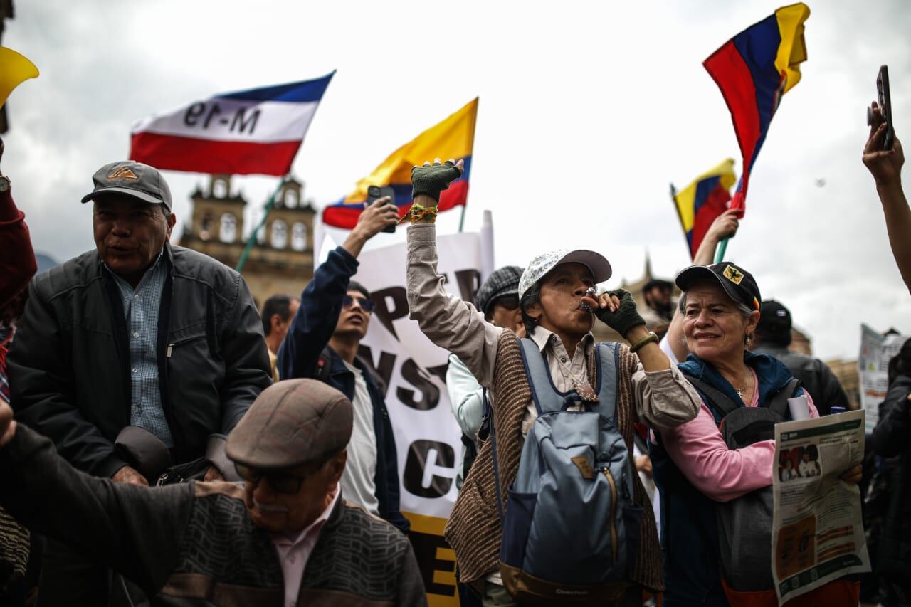 Marchas a favor de las reformas del Presidente Gustavo Petro