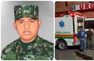 El soldado Jhon Carlos Marrugo Manjarrez murió tras el atentado del ELN en Ocaña, Norte de Santander.