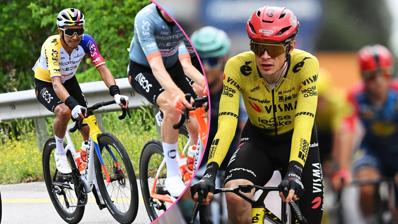 Egan Bernal y Jonas Vingegaard en el Giro de Italia 2026.