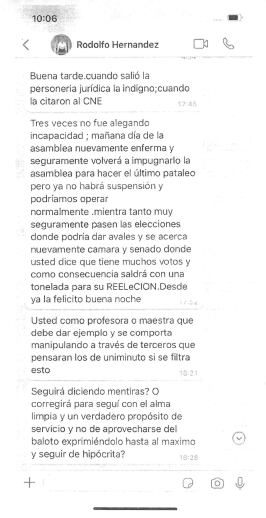 Chats Rodolfo Hernández