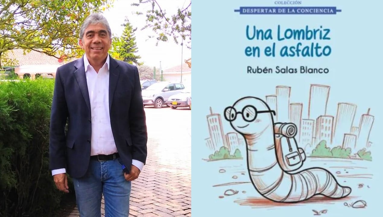 El periodista Rubén Salas Blanco lanzó su segunda obra literaria 'Una lombriz en el asfalto'