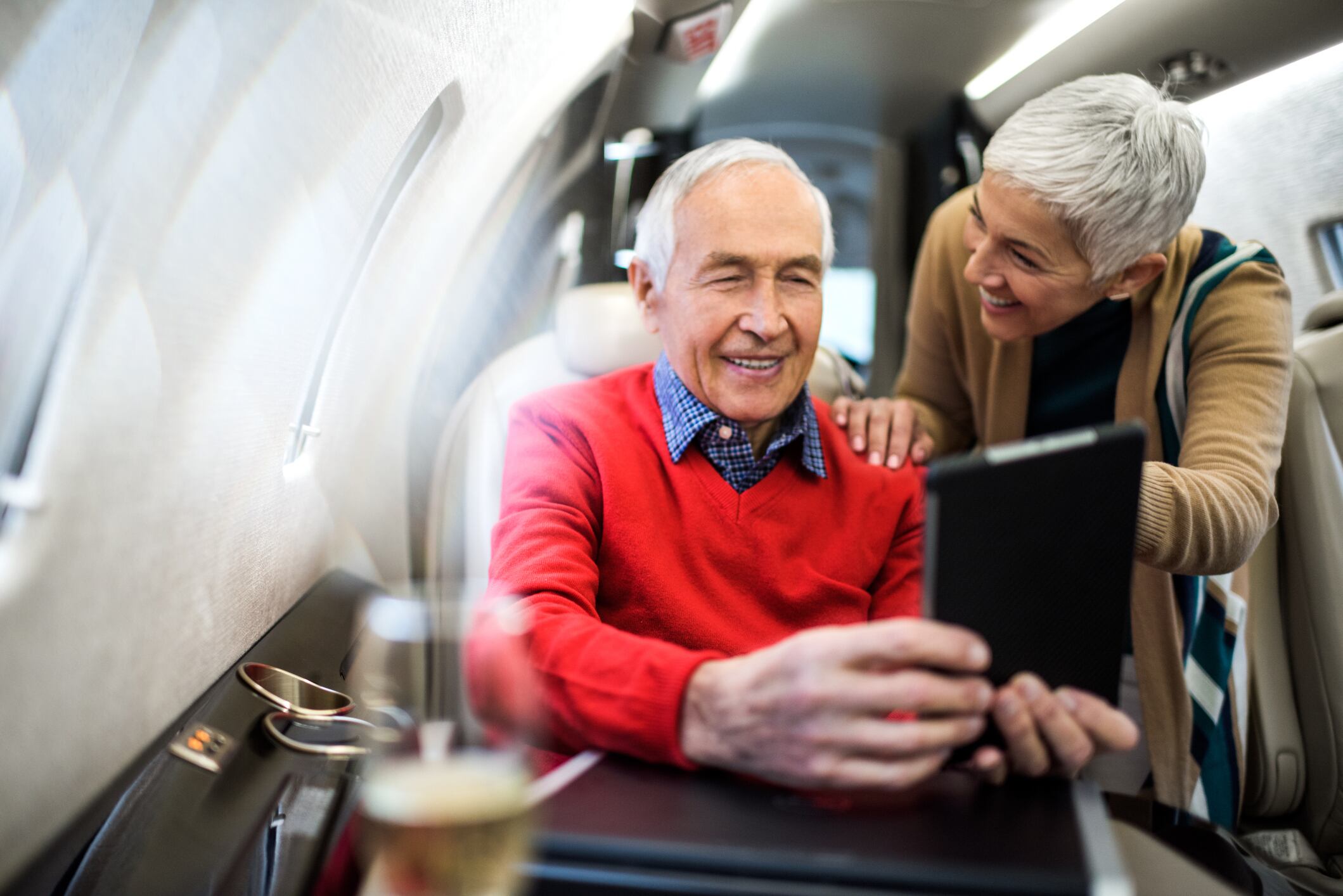 Viajes de personas mayores.