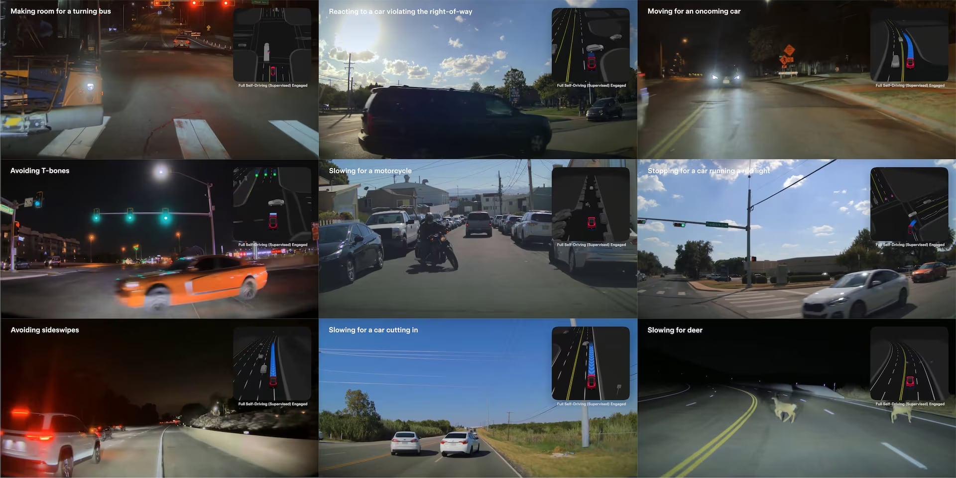 Videos analizados por equipos internos revelaron incidentes en los que los vehículos no identificaron correctamente algunos riesgos en la vía.