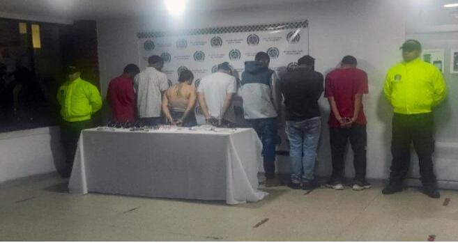 Fueron detenidas siete personas entre quienes se encuentra alias Veneco, quien sería el líder de la organización