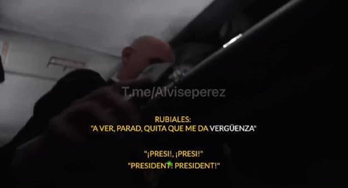 Luis Rubiales también sale en el video