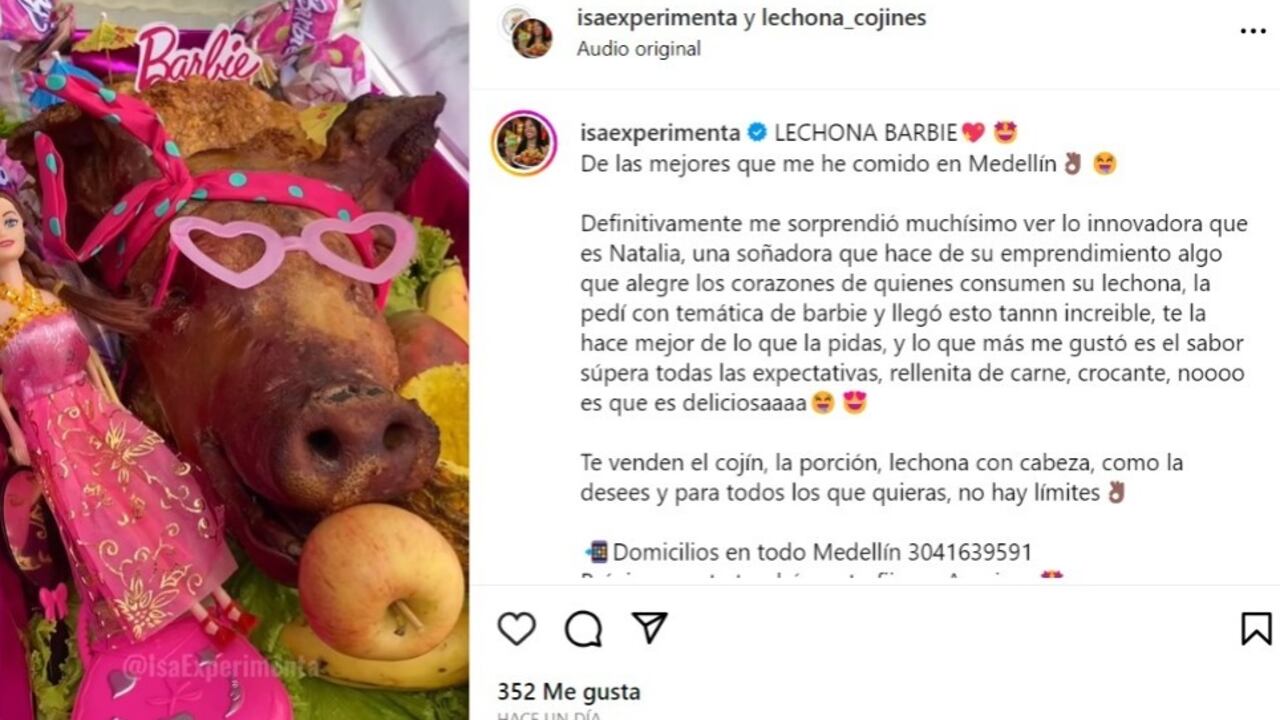 Barbie lechona Medellín