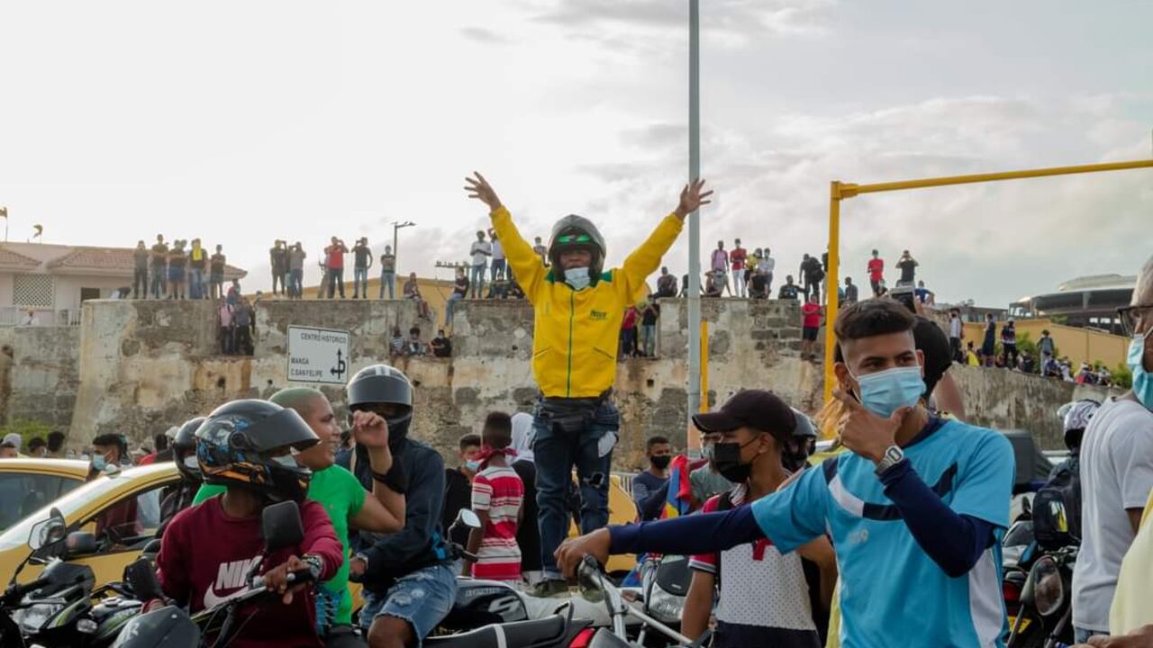 Protestas en Cartagena durante el 2020 // imagen de referencia.