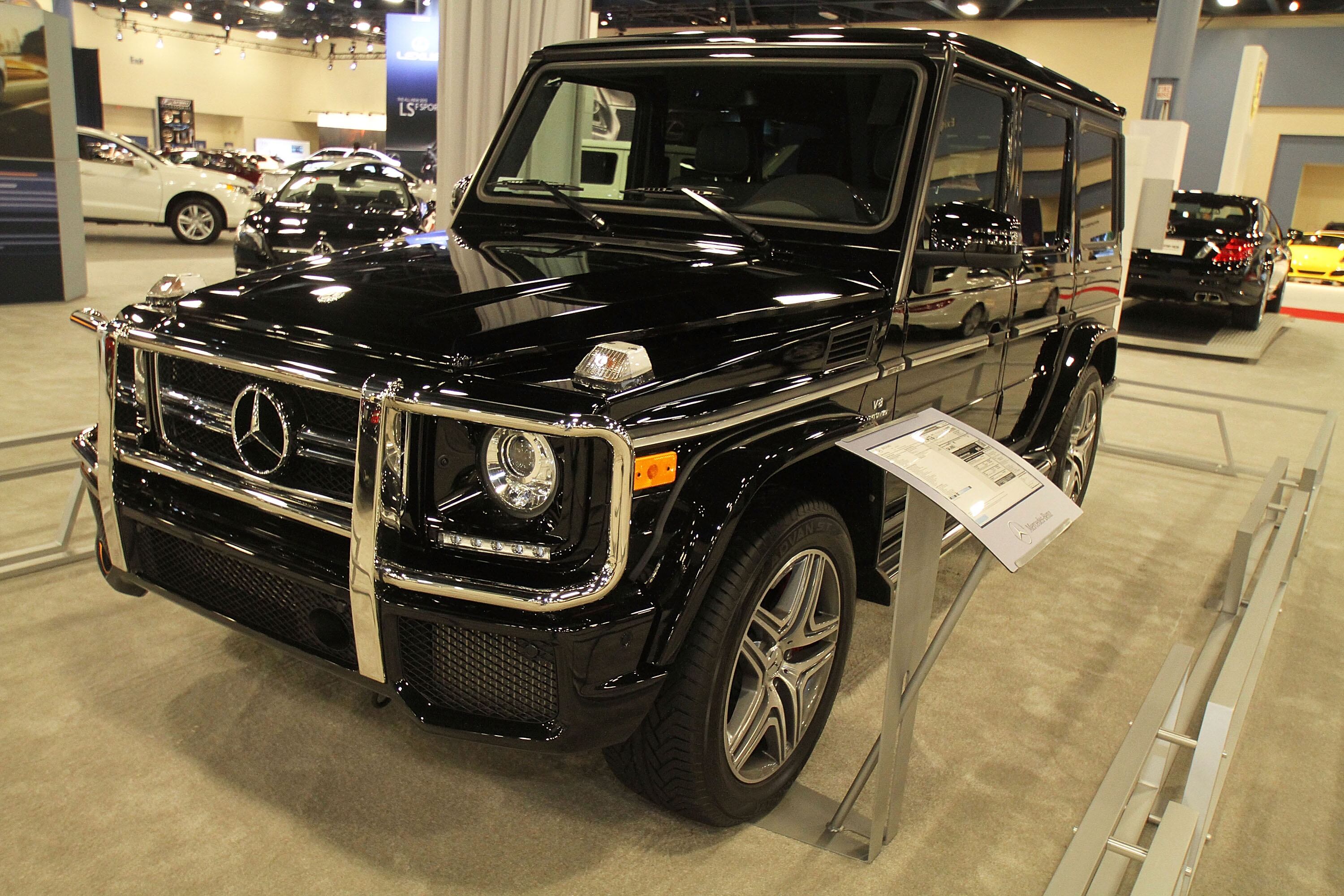 MIAMI BEACH, FL - NOVEMBER 09: The Mercedes Benz G500 is displayed at Miami International Auto Show 2012 at the Miami Beach Convention Center on November 9, 2012 in Miami Beach, Florida. (Photo by Aaron Davidson/FilmMagic)