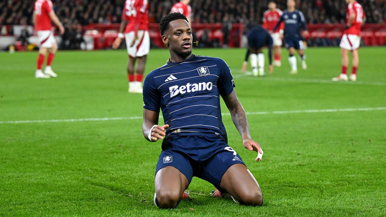 Jhon Durán, colombiano al servicio del Aston Villa.