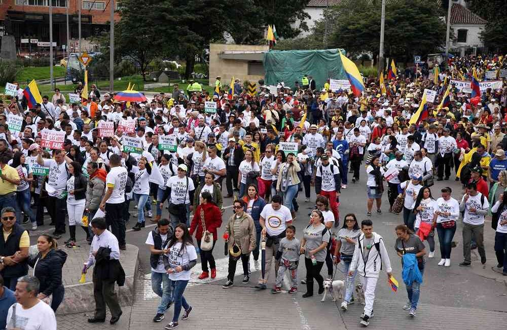 La manifestación inició en horas de la mañana. Foto: León Darío Peláez / SEMANA