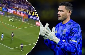 Gran tapada de Álvaro Montero le significó aplausos en Boca Juniors