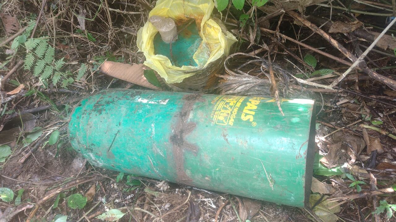 Los artefactos fueron encontrados por integrantes de la Fuerza de Tarea Conjunta Hércules, quienes desarrollaron una operación en la zona