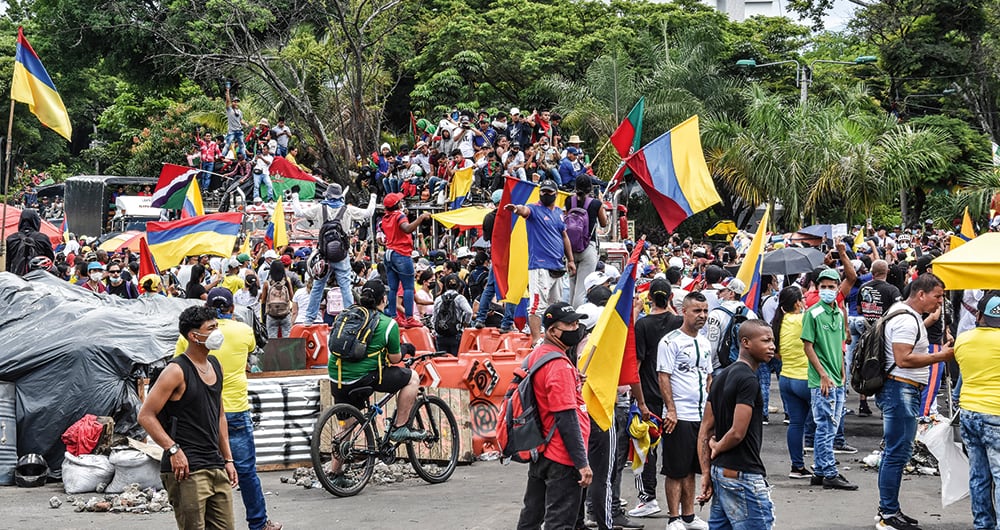 El 28 de abril cientos de miles de colombianos salieron a las calles en el Paro Nacional.