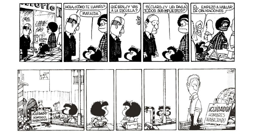  Mafalda nació como un encargo publicitario, se volvió tira e hizo a Quino mundialmente famoso. 