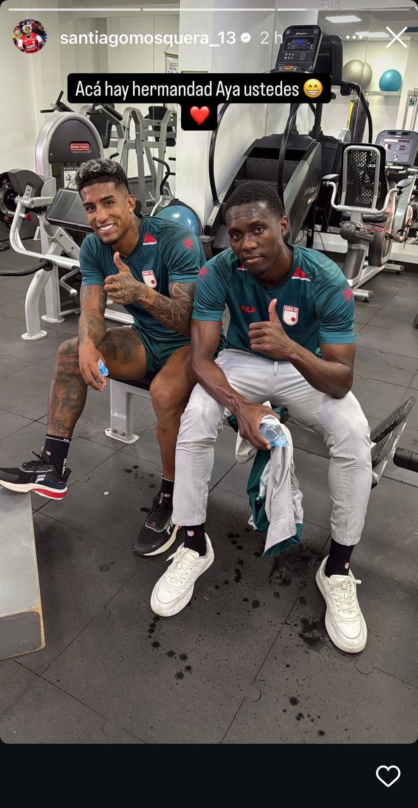 El mensaje de Harold Santiago Mosquera, junto a Yílmar Velásquez.