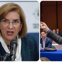 La procuradora Margarita Cabello y el alcalde de Ibagué, Andrés Hurtado