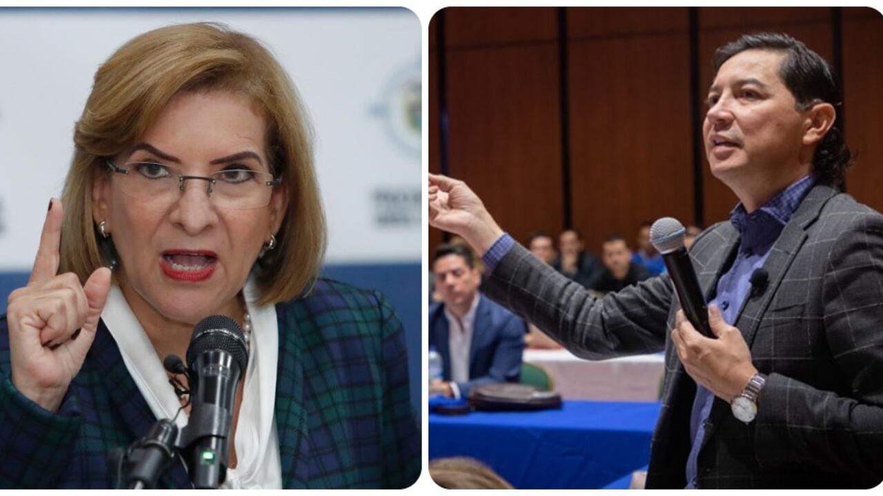 La procuradora Margarita Cabello y el alcalde de Ibagué, Andrés Hurtado
