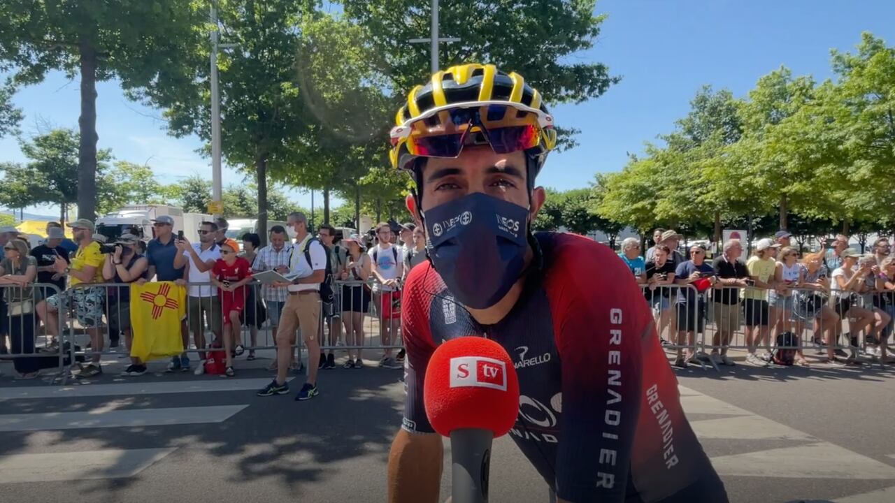 Jonathan Castroviejo, ciclista del INEOS Grenadiers, habla sobre el estado de salud en Daniel F. Martínez para SEMANA en La Ruta