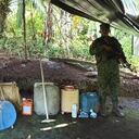 La operación la llevaron a cabo tropas de la Brigada de Infantería de Marina No. 4, adscritas a la Fuerza de Tarea Conjunta de Estabilización y Consolidación Hércules; y tropas del Batallón de Infantería de Marina No. 42.