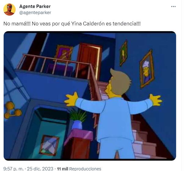 La red social X se llenó de memes a propósito del video de Yina Calderón.