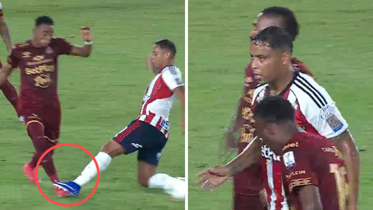 Expulsión para Luis Fernando Muriel en su debut con Junior, aunque el árbitro se echó para atrás.