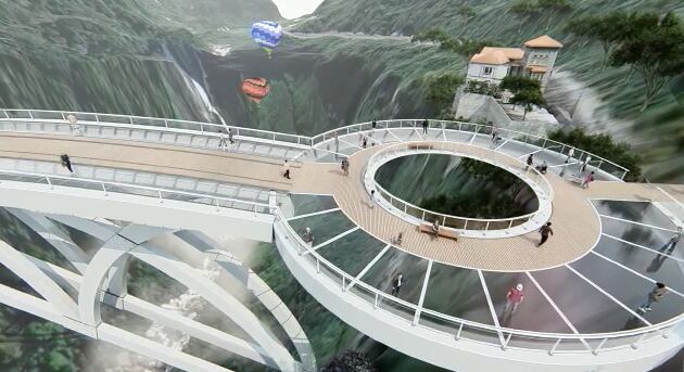 Puente de vidrio en Soacha