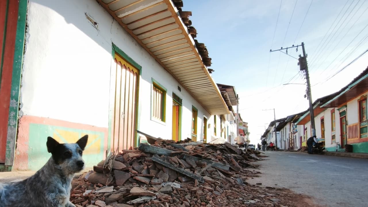Terremoto deja afectaciones en el municipio del Cairo, norte del Valle del Cauca.