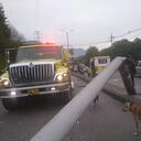Accidente de tránsito en Medellín en la mañana de este 15 de junio.