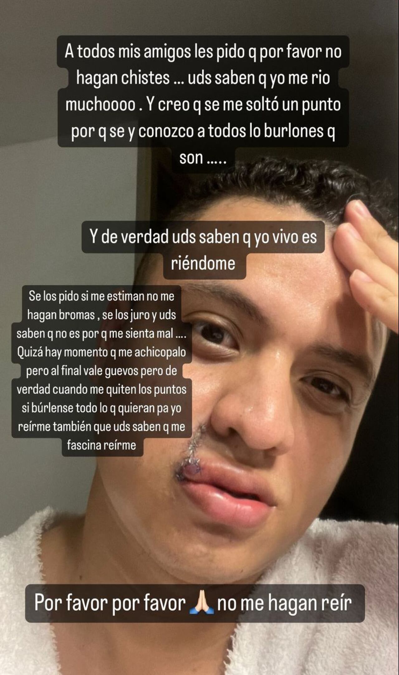 Felipe Díaz se pronuncia luego de salir de la clínica.