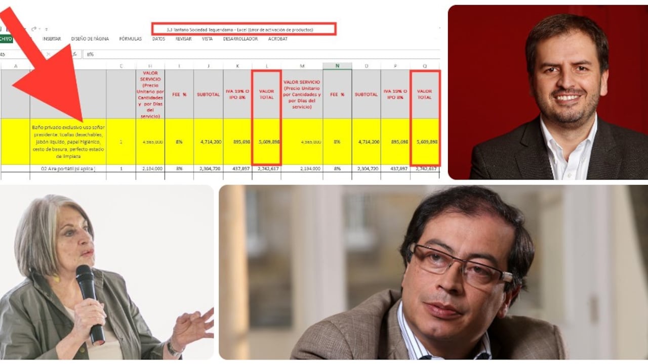 El congresista Andrés Forero denunció que el gobierno contrataría un baño privado para Petro en un evento público..