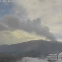 Panorámica del volcán Nevado del Ruiz este jueves, 11 de mayo.