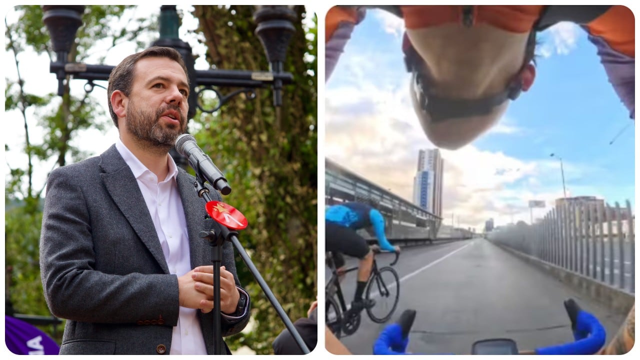 Ciclistas fueron registrados realizando maniobras peligrosas durante piques ilegales en Bogotá.