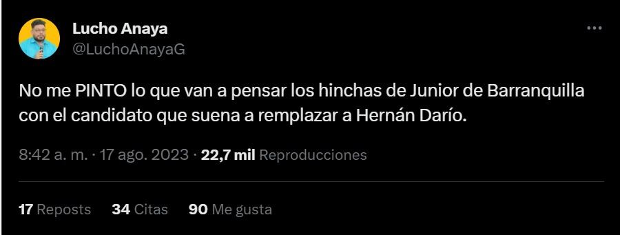 Información que vincula a Pinto con Junior.