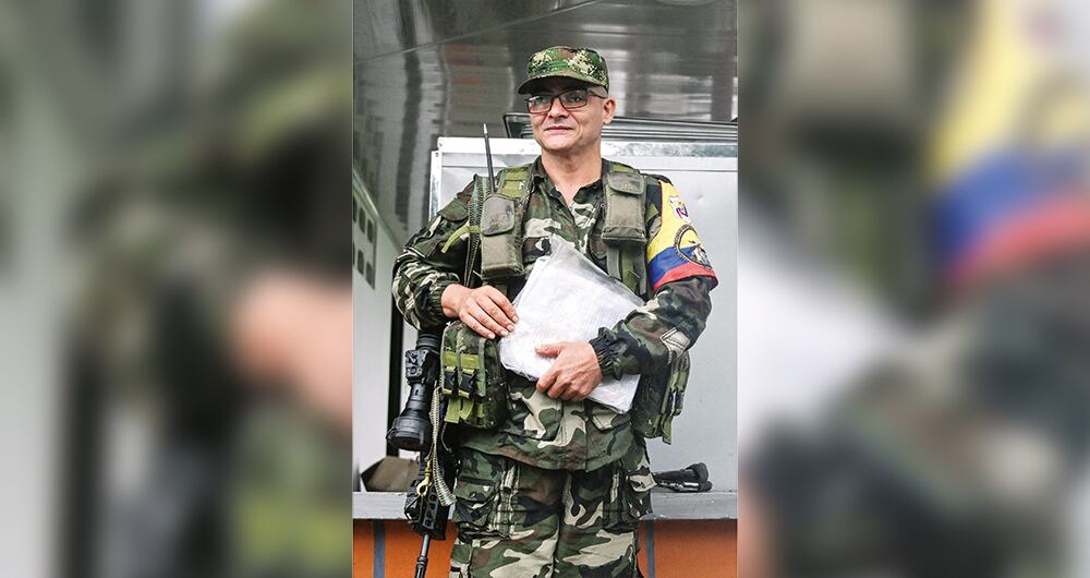 El criminal alias Iván Mordisco, líder de las disidencias de las Farc.