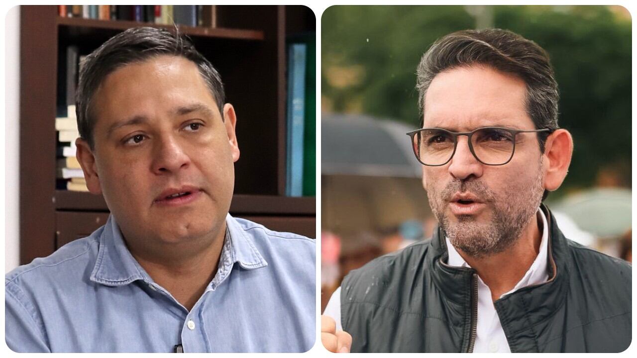 Los precandidatos presidenciales Mauricio Lizcano y Juan Guillermo Zuluaga participaron en un foro de aspirantes a la Casa de Nariño.
