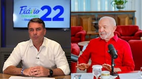 Flávio Bolsonaro y Luiz Inácio Lula da Silva son los principales contendores en las elecciones presidenciales de Brasil.