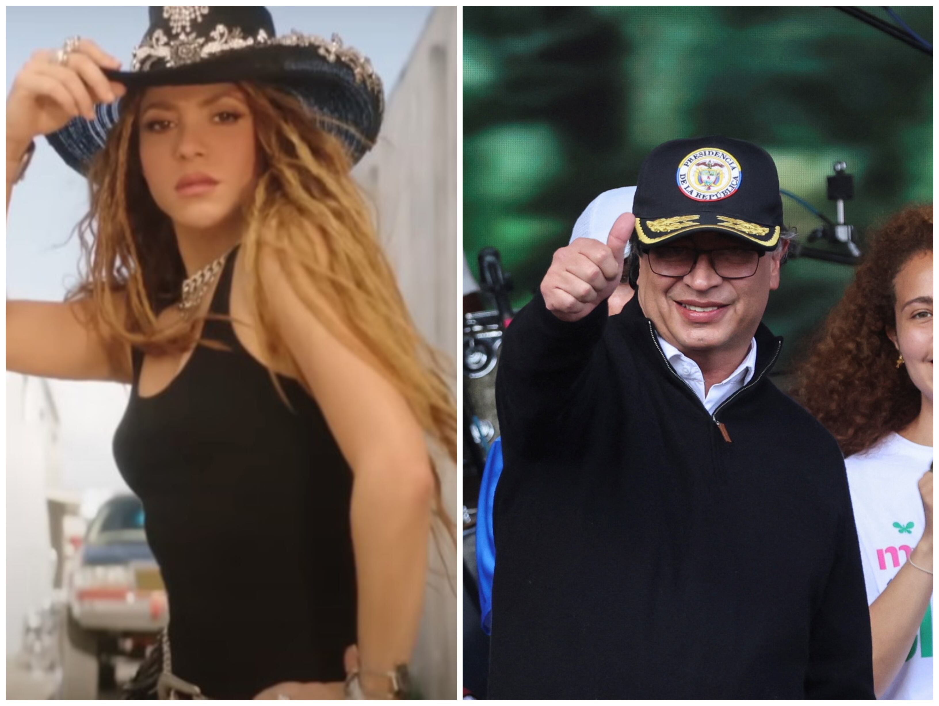 Presidente Petro hizo referencia a Shakira en su discurso desde la Plaza de Bolívar.