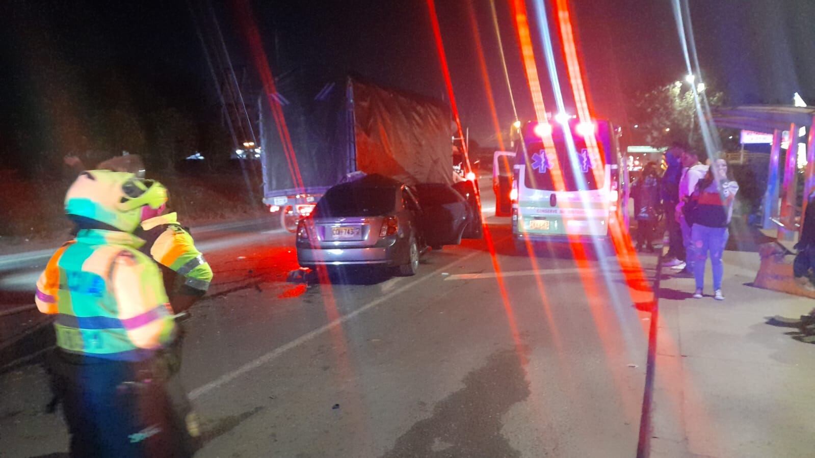 Accidente en la vía Mosquera-Bogotá